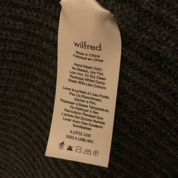 Aritzia Wilfred Vartan Sweater Dark Grey - Picture 7 of 7